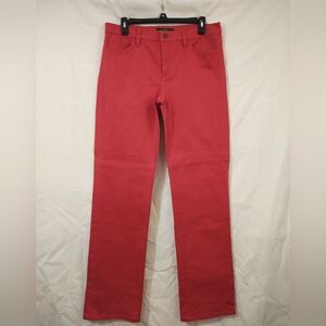 LRL Classic Straight Red Denim Jeans Sz 10